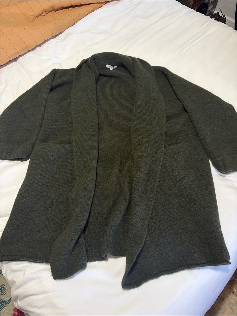 Maxwell green oversized long cardigan